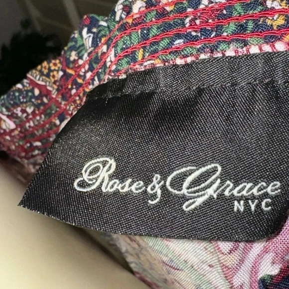 ROSE AND GRACE NYC BOHO RUFFLE OF THE SHOULDER MINI DRES WITH BELL SLEVES SIZE S - Picture 6 of 9